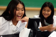 Saturday Gene-ius students laughing
